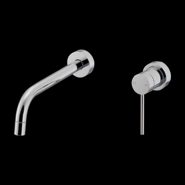 Vòi lavabo Gắn tường, nóng lạnh, 1 cần gạt Màu chrome L193CH - Hình ảnh 1 - Vòi rửa cao cấp Kurashi