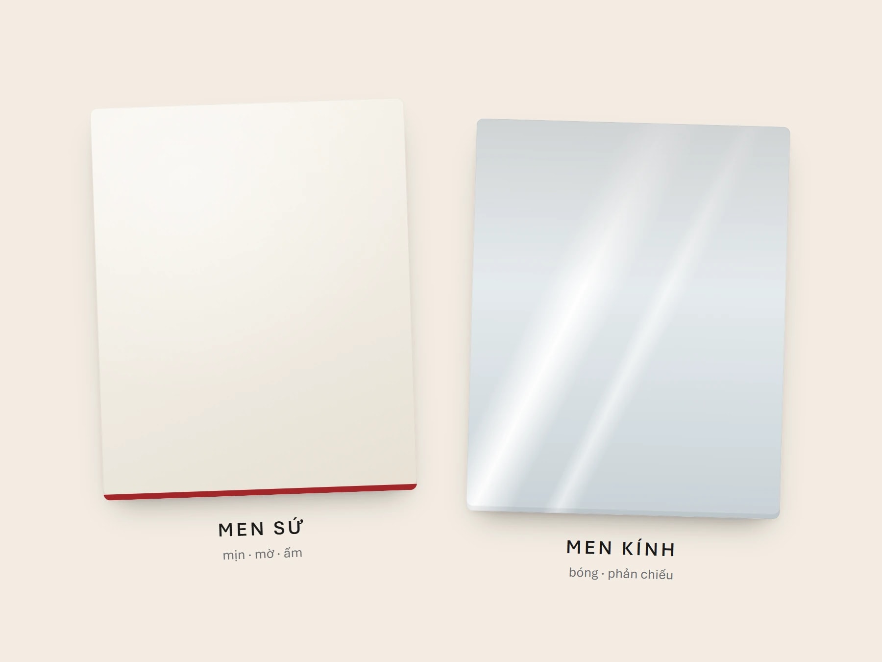 So sánh thép tráng men sứ và thép tráng men kính cho tấm ốp bếp Kurashi