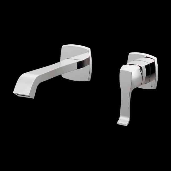 Vòi lavabo gắn tường 1 cần gạt L002CH màu chrome màu chrome – Kurashi