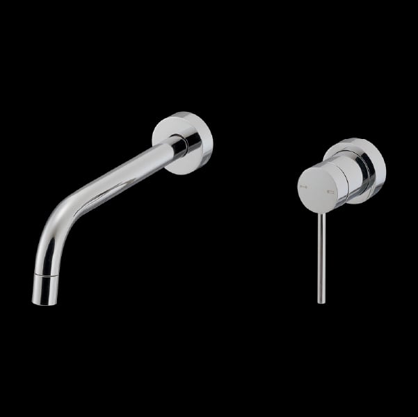 Vòi lavabo gắn tường 1 cần gạt L193CH màu chrome màu chrome – Kurashi