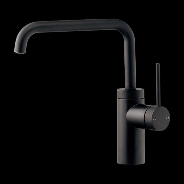 Vòi lavabo cổ vuông xoay 360° L301D màu đen màu đen – Kurashi