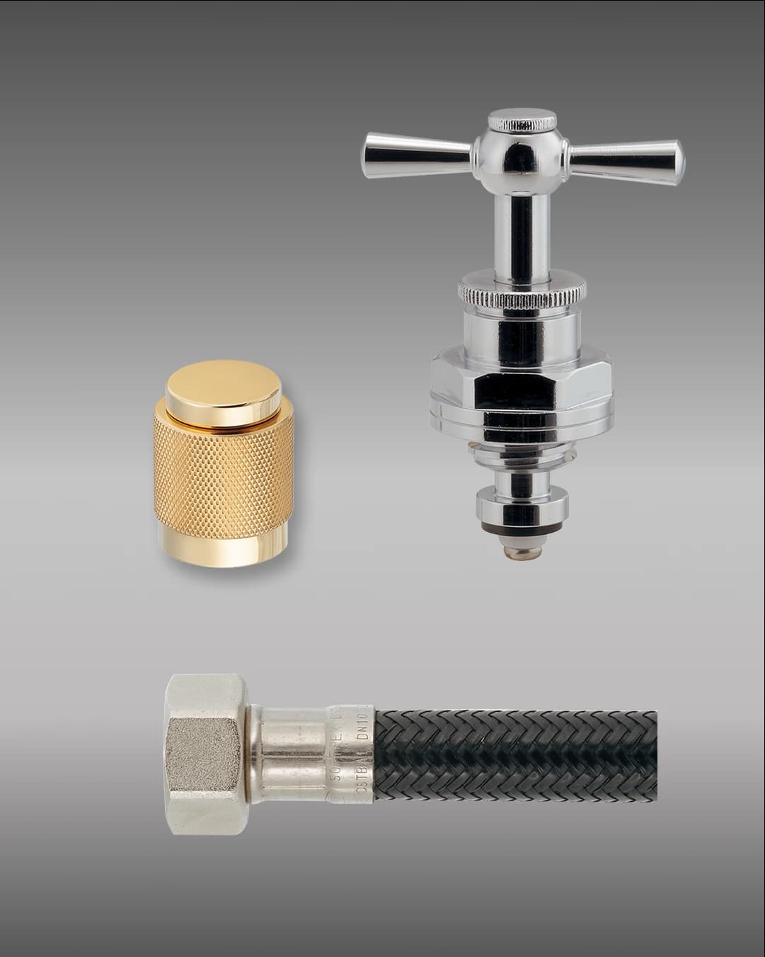 Vòi rửa chén Dây rút nóng lạnh Màu bạc B050DS - Vòi rửa cao cấp Kurashi